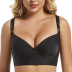 Push Up Bra for Women - Uplift Sculpting T-Shirt Bra with Full Back Coverage and Back Fat Smoothing